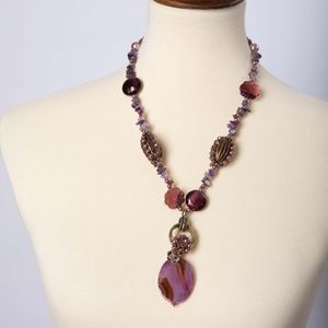 Purple & Gold Necklace